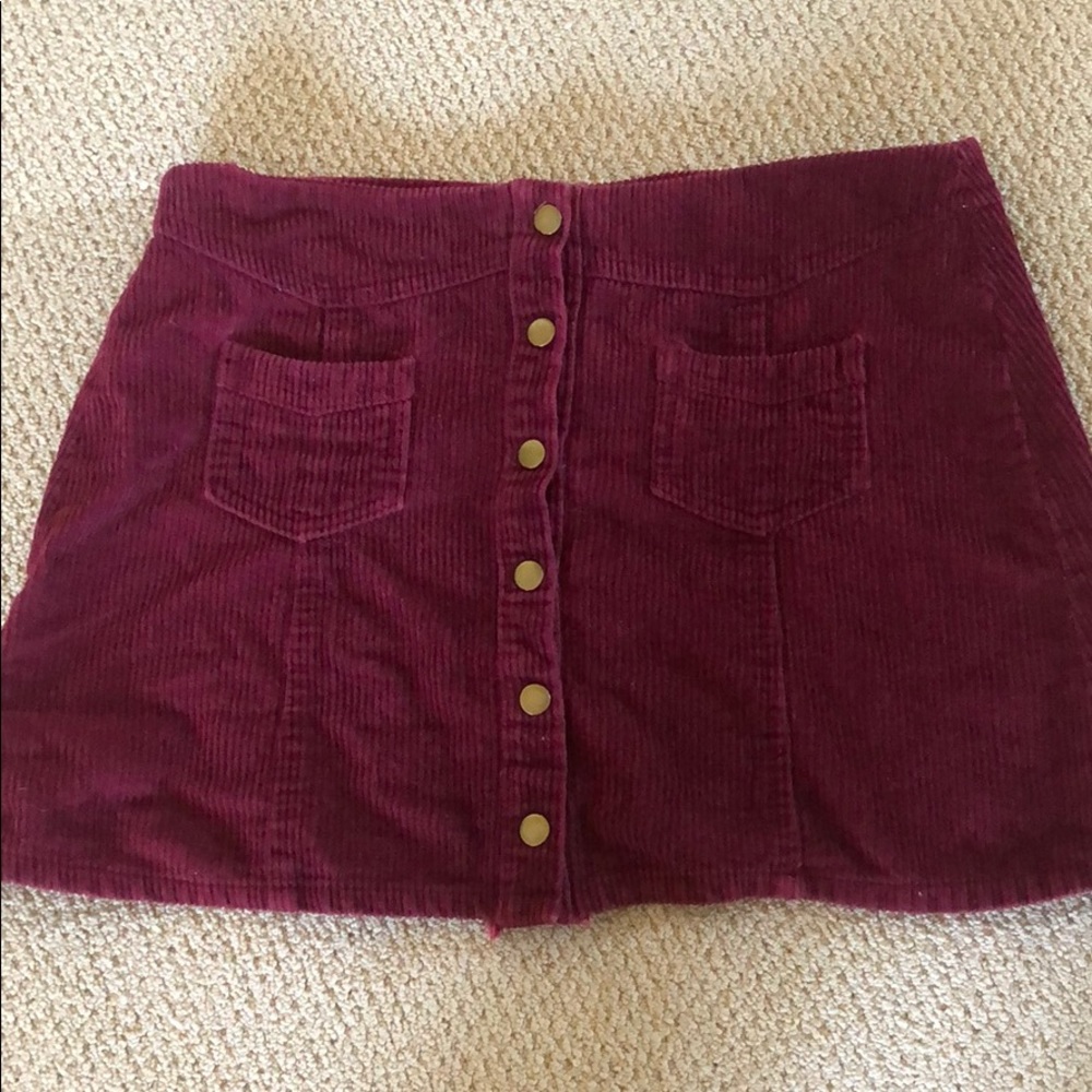 Red corduroy Skirt!